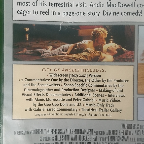 Double Feature Chick Flick! City of Angels/Michael, DVD, Factory Sealed - Picture 4 of 9